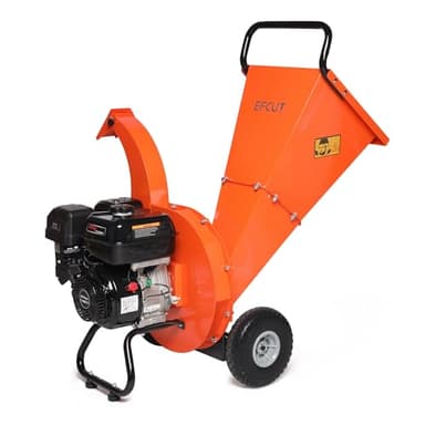EFCUT C40 Wood Chipper 4" inch Max Diameter Capacity 9 HP 274cc Gas Powered Engine Heavy Duty Shredder Mulcher
