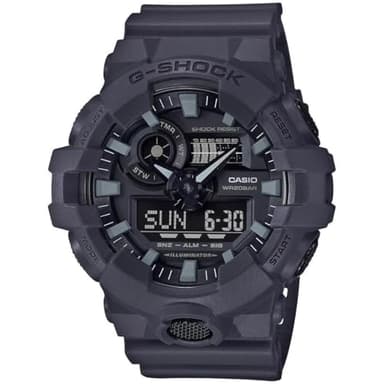 Casio Men's Watch XL Series G-Shock Quartz 200M Water Resistant, Shock Resistant, Super Matte Grey Finish, Durable Resin, Men's Wrist Watches, Digital Casio G-Shock for Men (Model GA-700UC-8ACR)