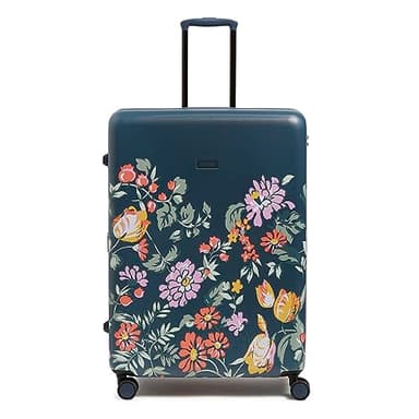 Hardside Rolling Suitcase Luggage, Fresh-Cut Floral Green, 29" Check In