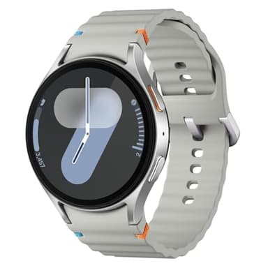 SAMSUNG Galaxy Watch 7 (44mm) AI Smartwatch w/ 1.5" AMOLED, Wear OS 5, Wi-Fi, Bluetooth, Heart Rate, Sleep Apnea & GPS Fitness Tracker, International Model L310 (w/Fast Charger, Silver)