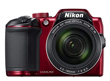 Nikon COOLPIX B500 16MP Digital Camera with 3 Inch TFT LCD Screen Nikkor Lens With 40x optical zoom wifi, Red (Renewed)