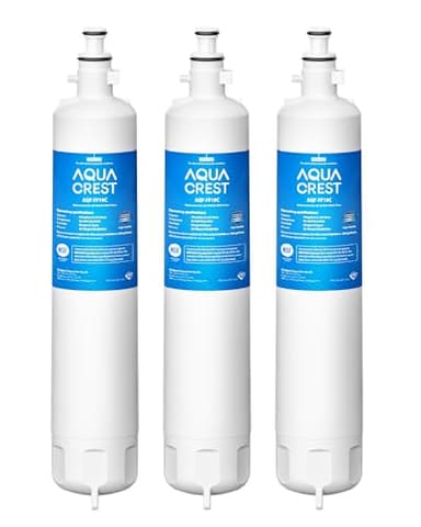 AQUA CREST Replacement for GE® RPWFE®, RPWF (with CHIP) Refrigerator Water Filter, Compatible with GYE22HMKES, GYS22GMNES, GYE22HBLTS, DFE28JSKSS, GFE28HMHES, GNE29GYNFS, 3 Filters