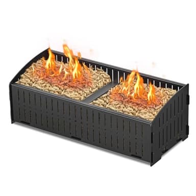 johgee Pellet Basket, 19 × 7.9 × 6.9 inch, 5 kg Pellet Basket for fireplaces and stoves