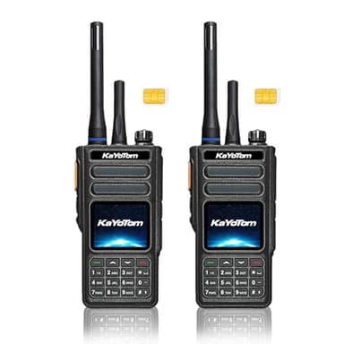 (Lifetime Free) Rapid Dual-Mode GPS Global Unlimited Range Walkie Talkies Long Range Two Way Radio with 4G LTE PoC & UHF PTT,Encrypted Calls,IP68 Waterproof for Outdoor,Logistics & Emergency(2-Pack)