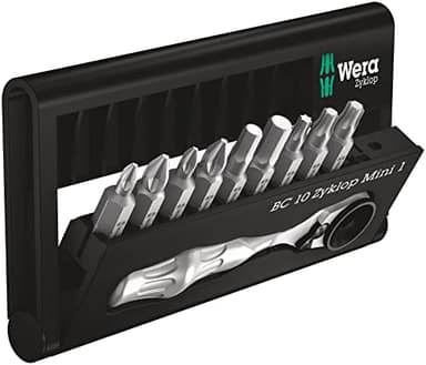 WERA Bit-Check with Bits & Ratchet Set of 10 5073645001