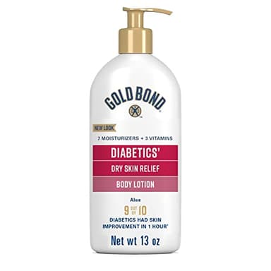Gold Bond Diabetics' Dry Skin Relief Body Lotion, 13 oz., With Aloe to Moisturize & Soothe