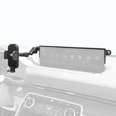 FICS Car Phone Holder for Genesis GV70, G80 – Custom-Fit Mount for Seamless Display Integration, Interior Accessories for Navigation Use, Stable Driving View