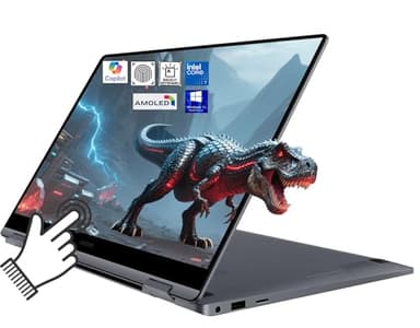 Samsung Galaxy Book 4 2 in 1 AI Laptop, 15.6" FHD AMOLED Touchscreen, Intel 10-Core 7 150U ＞i7-1355U, 16GB DDR5 1TB SSD, Fingerprint, Backlit KB, Win11 PRO for Creator, Designer W/BWE Accessories