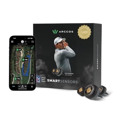 Arccos Smart Sensors: Automatic Golf Game Tracking System, A.I. Powered Caddie, A.I. GPS Rangefinder & Smart Club Distances