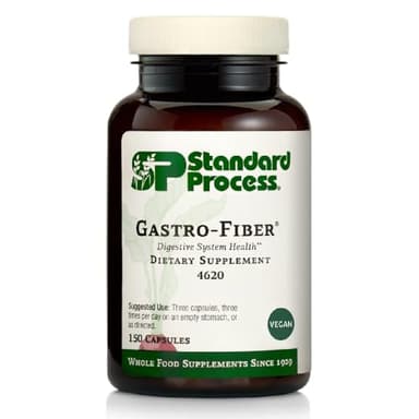 Standard Process Gastro-Fiber - Prebiotic Supplement for Digestive Health - Supports Gut Health with Apple Pectin - Maintains Immune Response - Vegan & Non-Soy - 150 Capsules (50 Servings)
