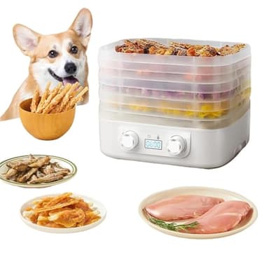 Food Freeze Dryer Machine for Home with 5 Trays, Candy Freeze Dryer with Smart Timer & Temp Control, Freeze Dried Snack Maker for Fruit, Meat & Veggies Storage(White)