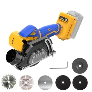 Cordless Cut Off Tool Compatible With DeWalt 20V MAX Battery Compact Rotorazer Saw Brushless with 3" Blades,2 Speed Adjustment 19000RPM for Metal/Wood/Tile/Plastic Cutting(Too Only)