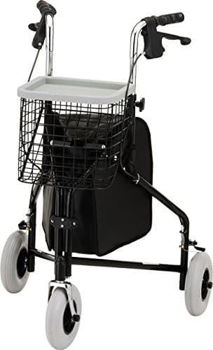 Traveler 3-Wheel Rolling Walker - Black