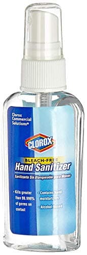 Clorox CLO 02174 Bleach-Free Hand Sanitizer, 2.0 FL OZ, (4-Pack), Contains Hand Moisturizers, Alcohol-Based