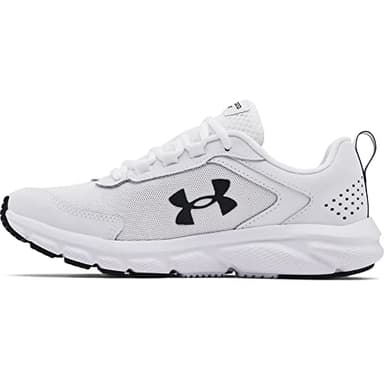 Under Armour Women's Charged Assert 9, White (101)/Black, 9.5 US