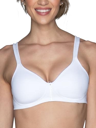 Vanity Fair Women's Body Caress Full Coverage Wirefree Bra 72335, Star White, 34C