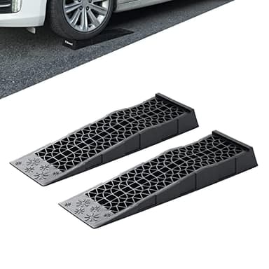 Donext Ramps Low Profile Plastic Car Service Ramps 3 Ton Truck Vehicle - 2 Pack