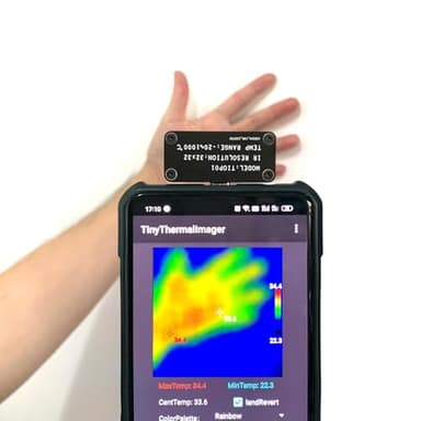 TIOP01 Portable Infrared Thermal Imaging Camera IR Imager USB Type-C for Android Phone,-20℃-1000℃,32 X 32 Resolution