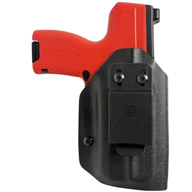 IWB/OWB Kydex Holster for The Byrna CL Compact – Ambidextrous Concealed Carry Holster – Inside or Outside Waistband – Right or Left Handed – USA Made (Black)