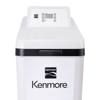 Kenmore 350 Water Softener With High Flow Valve | Reduce Hardness Minerals & Clear Water Iron In Your Home | Whole House | Easy To Install | Grey