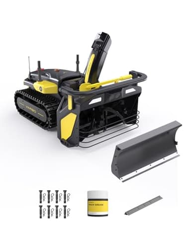 YARBO Snow Blower Robot, 24/7 Autonomous 2-Stage Robotic Snowblower Cordless with Plow Blade, Shear Pins & Cotter Pins (8 Sets), Track Grease, Scraper Bar