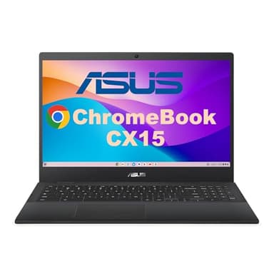 ASUS CX15 Everyday Value Chromebook 15.6" FHD Display (Intel Celeron N4500, Intel UHD Graphics, 8GB LPDDR4, 64GB eMMC, WiFi 6, Webcam, Bluetooth 5.2, 45W PSU, Chrome OS) (Renewed)