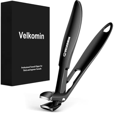 Toenail Clippers for Seniors, Long Handled Curved Head Nail Clippers with Catcher, Ultra-Sharp Heavy Duty for Thick Nails, Ergonomic Design for Men & Women, 18-Month Replacement Warranty