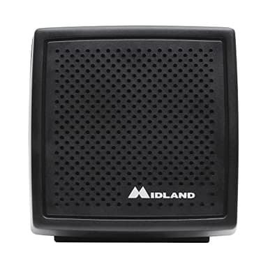 Midland- 21-406 Heavy-duty 20W Deluxe External Speaker - Swivel Base Bracket Works with Midland CB and MXT radios 8-OHM Sound System 3.5mm audio plug - off-roading, farming - 5-FT Cable