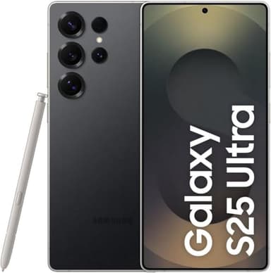 Samsung Galaxy ​S25 Ultra 5G 2025 (International Version) | GSM Unlocked (T-Mobile) | ​1TB ​Storage​ + 12GB RAM SM-S938B ​Qualcomm Snapdragon 8 Elite Android 15 Smartphone (Titanium Black)