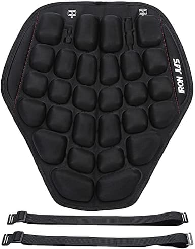 Grapelet Motorcycle Seat Cushion Pressure Relief Hand Press Inflatable Motorcycle Air Seat Pad Shock Absorption Butt Protective Comfortable for Long Rides