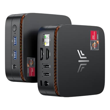 KAMRUI Essenx E1 Mini PC, AMD Ryzen 3250U (up to 3.5GHz), 8GB DDR4 RAM 256GB M.2 SSD, Mini Desktop Computer Support Dual 4K, WiFi, Ethernet for Business, Office, Home