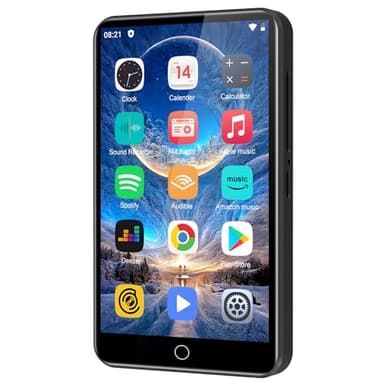 ZAQE 80GB MP3 Player with Bluetooth and WiFi, 4.0" Full Touchscreen Mp4 Mp3 Player with Spotify, Audible, Amazon Music, Android Music Player with Speaker, FM Radio, E-Book, Up to 512 GB