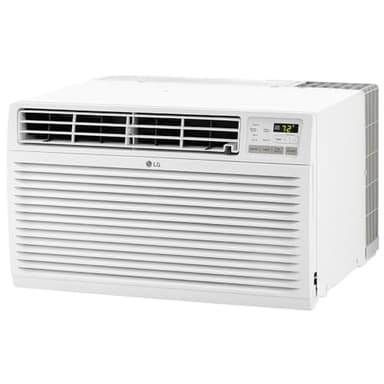 LG 11,800 BTU Through the Wall Air Conditioner and Wall Heater, 230/208V, Cools 550 Sq.Ft. (22' x 25' Room Size), Perfect for Bedroom, AC Heater Unit with Remote, Multiple Speeds, 4-Way Air Deflection