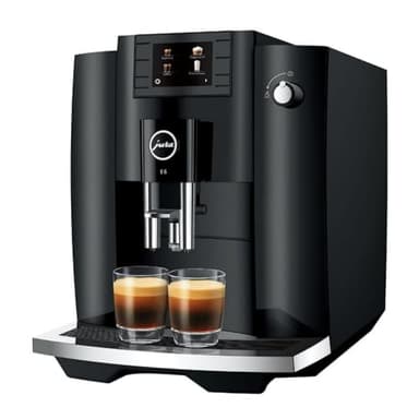 Jura 15622 E6 2.8-Inch Color Display Automatic Espresso Machine with Easy Cappuccino Function, Piano Black (Renewed)