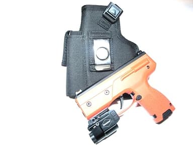 Holster Compatible to fit The Byrna CL with an Optional Laser/Light Also has an Extra Magazine Pocket to Hold an Extra Magazine