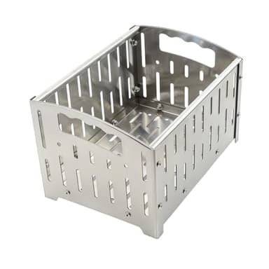 Pellet Basket, Portable Pellet Burner Basket for Fireplaces and Wood Stoves, Emergency Camping Stove