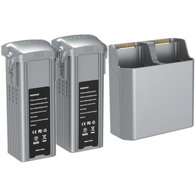 Air 3 Series Battery 2 Pack with Charger, 4241mAh 14.76V Intelligent Flight Battery for DJI Air 3 / Air 3S Drone,46 Minutes Max Flight Time