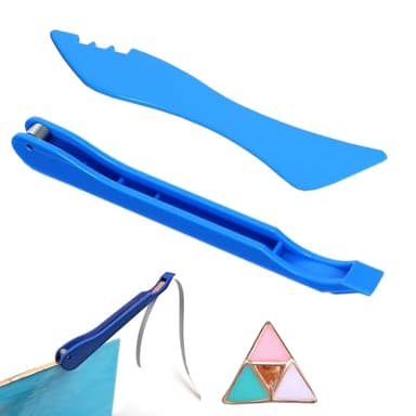 Stained Glass Foiler,Stained Glass Tools,Table Foiler for Stained Glass,Hand Foiler for Stained Glass,Copper Foil Tape for Stained Glass for Stained Glass, Stained Glass Copper Foiling Tool (7/32 in)