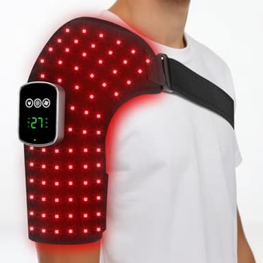 Cordless Red Light Therapy for Shoulder, 5000mAh Battery Portable Near Infrared Light Therapy for Shoulder & Joint