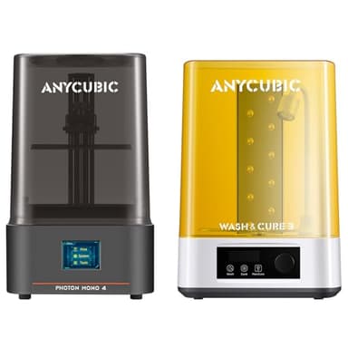 ANYCUBIC Photon Mono 4 and Wash & Cure 3.0, Resin 3D Printer Bundle