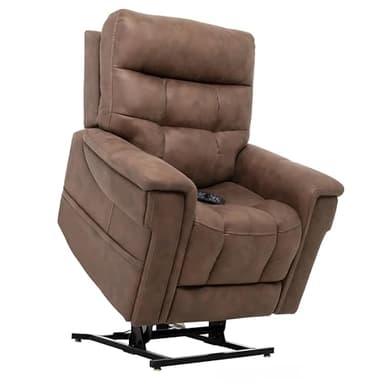 Pride VivaLift Radiance Power Recliner - Lift Chair for Adults, 400 Lbs Weight Capacity, Lithium Battery Backup, 20" W x 18" D Comfort Seat, Small, Silt - PLR3955S