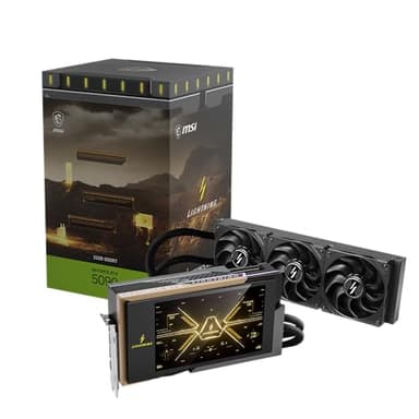 msi Gaming RTX 5090 32G Lightning Z Graphics Card (32GB GDDR7, 512-bit, Extreme Performance: 2775 MHz, DisplayPort x3 2.1a, HDMI 2.1b, NVIDIA Blackwell Architecture)