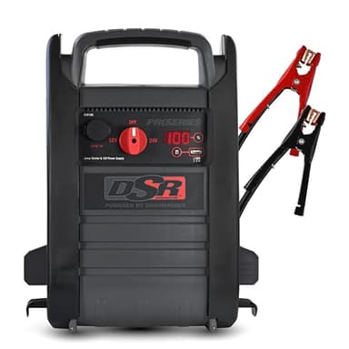 Schumacher Electric DSR ProSeries Car Battery Jump Starter - 4400 Peak Amp 12V/24V Car Starter, Jump Box & Portable Power Station - Digital Display, Heavy-Duty Booster Cables - DSR166