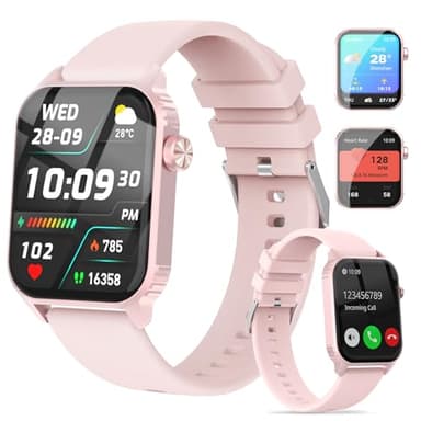 TRAUSI Smart Watches for Women Men, 1.83" HD Smartwatch with 90 Sports Modes, Heart Rate/Sleep Monitor, IP67 Waterproof, Bluetooth Call & Music Control