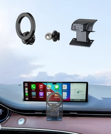 MaserWeller Car Phone Holder for Genesis GV70 2023-2025 Accessories, 360° Rotation Phone Mount Compatible with MagSafe, Cell Phone Holder Does Not Affect Air Vent