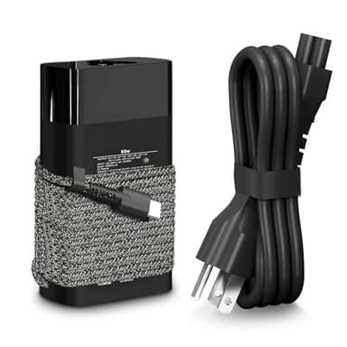 LHYSFIY New Slim 65W USB C Laptop Charger Compatible with HP Spectre X360,Envy X360,Chromebook,Elitebook x360,Envy,Elite x2 Travel Fast Charging Type C Power Cord Ac Adapter