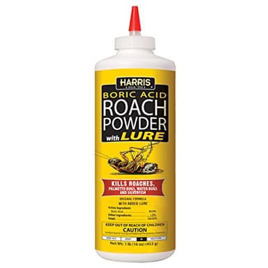 HARRIS Boric Acid Roach and Silverfish Killer Powder w/Lure for Insects (16oz)