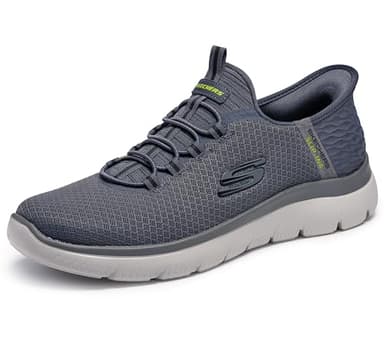Skechers Men's Summits High Range Hands Free Slip-in Sneaker, Charcoal, 10.5