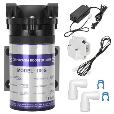 2025 New 100G 6800 Reverse Osmosis Booster Pump Kit,Equipped with a High-Pressure Switch, Quiet, Quick-Connect Fittings, Suitable for Household Reverse Osmosis Water Filters Systems