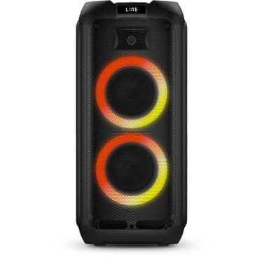 PHILIPS Bluetooth Party Speaker - Powerful Bass, Loud Speakers, LED Lights, FM Radio, USB, TWS Portable Party Speakers Bluetooth Wireless, Karaoke Mic and Guitar Inputs